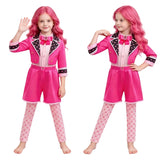 Descendants Pink Kids Children Pink Shorts Set Cosplay Costume Outfit Halloween Carnival Suit