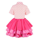 Descendants Pink Women Pink Outfit Cosplay Costume Outfit Halloween Carnival Suit