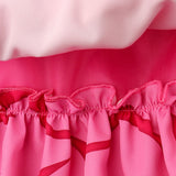 Descendants Pink Women Pink Outfit Cosplay Costume Outfit Halloween Carnival Suit