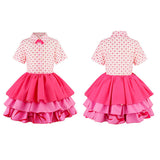 Descendants Pink Women Pink Outfit Cosplay Costume Outfit Halloween Carnival Suit