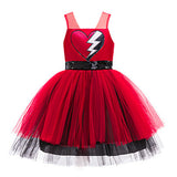 Descendants Red Kids Children Red Dress Cosplay Costume Outfit Halloween Carnival Suit