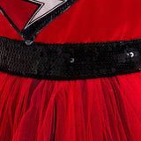 Descendants Red Kids Children Red Dress Cosplay Costume Outfit Halloween Carnival Suit