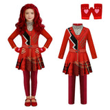Descendants Red Kids Children Red Outfit Cosplay Costume Outfit Halloween Carnival Suit
