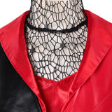 Descendants Red Women Red Leather Suit Cosplay Costume Outfit Halloween Carnival Suit