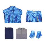 Descendants: Wicked Wonderland Chloe Women Blue Leather Outfit Cosplay Costume Outfit Halloween Carnival Suit