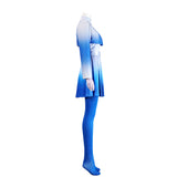 Descendants: Wicked Wonderland Chloe Women Blue Outfit Cosplay Costume Outfit Halloween Carnival Suit