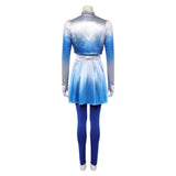 Descendants: Wicked Wonderland Chloe Women Blue Outfit Cosplay Costume Outfit Halloween Carnival Suit