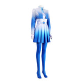 Descendants: Wicked Wonderland Chloe Women Blue Outfit Cosplay Costume Outfit Halloween Carnival Suit
