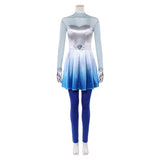 Descendants: Wicked Wonderland Chloe Women Blue Outfit Cosplay Costume Outfit Halloween Carnival Suit