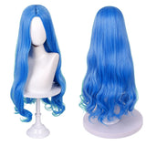 Descendants: Wicked Wonderland Evie Blue Cosplay Wig Heat Resistant Synthetic Hair Carnival Halloween Party Props