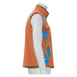 Descendants: Wicked Wonderland Luis Madrigal Kids Children Orange Vest Cosplay Costume Outfit Halloween Carnival Suit