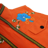 Descendants: Wicked Wonderland Luis Madrigal Orange Embroidered Vest Cosplay Costume Outfit Halloween Carnival Suit