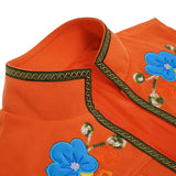 Descendants: Wicked Wonderland Luis Madrigal Orange Embroidered Vest Cosplay Costume Outfit Halloween Carnival Suit