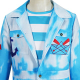 Descendants: Wicked Wonderland Mr. Smee Blue Outfit Cosplay Costume Outfit Halloween Carnival Suit