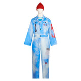 Descendants: Wicked Wonderland Mr. Smee Kids Children Blue Outfit Cosplay Costume Outfit Halloween Carnival Suit