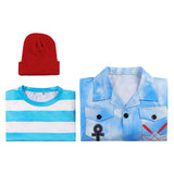 Descendants: Wicked Wonderland Mr. Smee Kids Children Blue Outfit Cosplay Costume Outfit Halloween Carnival Suit