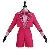 Descendants: Wicked Wonderland Pink Women Pink Shorts Set Cosplay Costume Outfit Halloween Carnival Suit