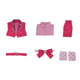 Descendants: Wicked Wonderland Pink Women Pink Shorts Set Cosplay Costume Outfit Halloween Carnival Suit
