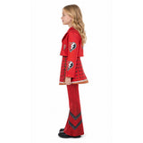 Descendants: Wicked Wonderland Red Kids Children Red Flared Pants Suit Cosplay Costume Outfit Halloween Carnival Suit