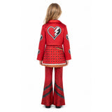 Descendants: Wicked Wonderland Red Kids Children Red Flared Pants Suit Cosplay Costume Outfit Halloween Carnival Suit
