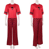 Descendants: Wicked Wonderland Red Red Pajamas Cosplay Costume Outfit Halloween Carnival Suit