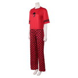 Descendants: Wicked Wonderland Red Red Pajamas Cosplay Costume Outfit Halloween Carnival Suit
