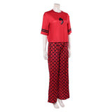 Descendants: Wicked Wonderland Red Red Pajamas Cosplay Costume Outfit Halloween Carnival Suit