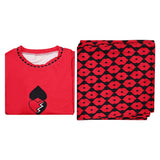 Descendants: Wicked Wonderland Red Red Pajamas Cosplay Costume Outfit Halloween Carnival Suit