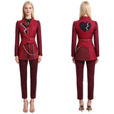 Descendants: Wicked Wonderland Red Red Uniform Cosplay Costume Outfit Halloween Carnival Suit