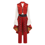 Descendants: Wicked Wonderland Red Red Vest Set Cosplay Costume Outfit Halloween Carnival Suit