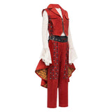 Descendants: Wicked Wonderland Red Red Vest Set Cosplay Costume Outfit Halloween Carnival Suit