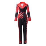 Descendants: Wicked Wonderland Red Women Red and Black Suit Cosplay Costume Outfit Halloween Carnival Suit