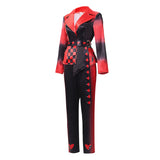 Descendants: Wicked Wonderland Red Women Red and Black Suit Cosplay Costume Outfit Halloween Carnival Suit