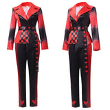 Descendants: Wicked Wonderland Red Women Red and Black Suit Cosplay Costume Outfit Halloween Carnival Suit
