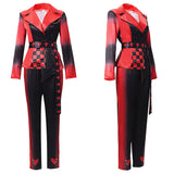 Descendants: Wicked Wonderland Red Women Red and Black Suit Cosplay Costume Outfit Halloween Carnival Suit