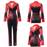 Descendants: Wicked Wonderland Red Women Red and Black Suit Cosplay Costume Outfit Halloween Carnival Suit