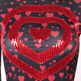 Descendants: Wicked Wonderland Red Women Red Set Cosplay Costume Outfit Halloween Carnival Suit