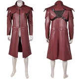 Devil May Cry Dante Red Leather Coat Cosplay Costume Outfits Halloween Carnival Suit