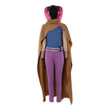 Devon Izara Women Brown Outfit With Cloak Cosplay Costume Outfit Halloween Carnival Suit