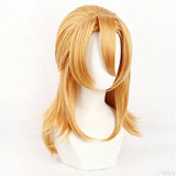 Diego Brando Golden Cosplay Wig Resistant Synthetic Hair Halloween Costume Accessories