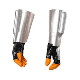 Din Djarin Silver Cosplay Gloves Halloween Carnival Costume Accessories