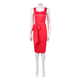 Disclosure Day Marry Women Red Dress Cosplay Costume Outfit Halloween Carnival Suit