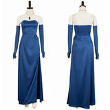 Dispatch Mandy Blue Dress Cosplay Costume Outfit Halloween Carnival Suit