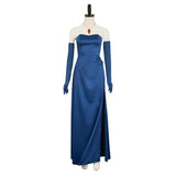 Dispatch Mandy Blue Dress Cosplay Costume Outfit Halloween Carnival Suit