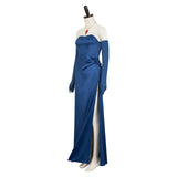Dispatch Mandy Blue Dress Cosplay Costume Outfit Halloween Carnival Suit