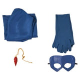 Dispatch Mandy Blue Dress Cosplay Costume Outfit Halloween Carnival Suit