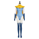 Dispatch Mandy Blue Outfit Cosplay Costume Halloween Carnival Suit