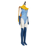 Dispatch Mandy Blue Outfit Cosplay Costume Halloween Carnival Suit