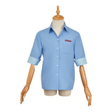 Dispatch Robert Robertson Mecha Man Blue Shirt Cosplay Costume Halloween Carnival Suit