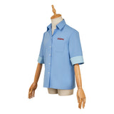 Dispatch Robert Robertson Mecha Man Blue Shirt Cosplay Costume Halloween Carnival Suit